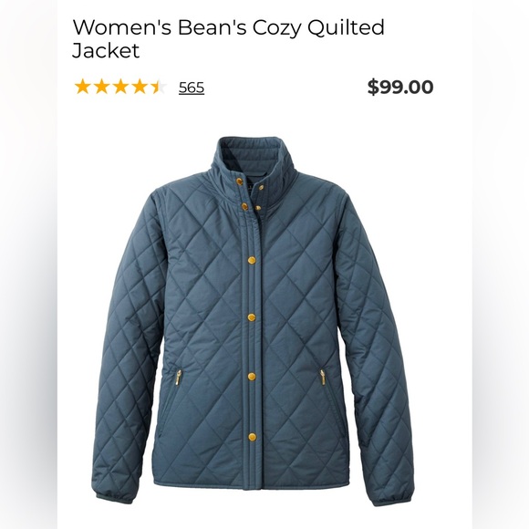 L.L. Bean Women's Bean's Cozy Quilted Jacket - Picture 4 of 11